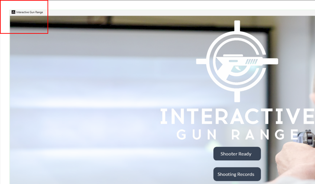Framed Interactive Gun Range Window